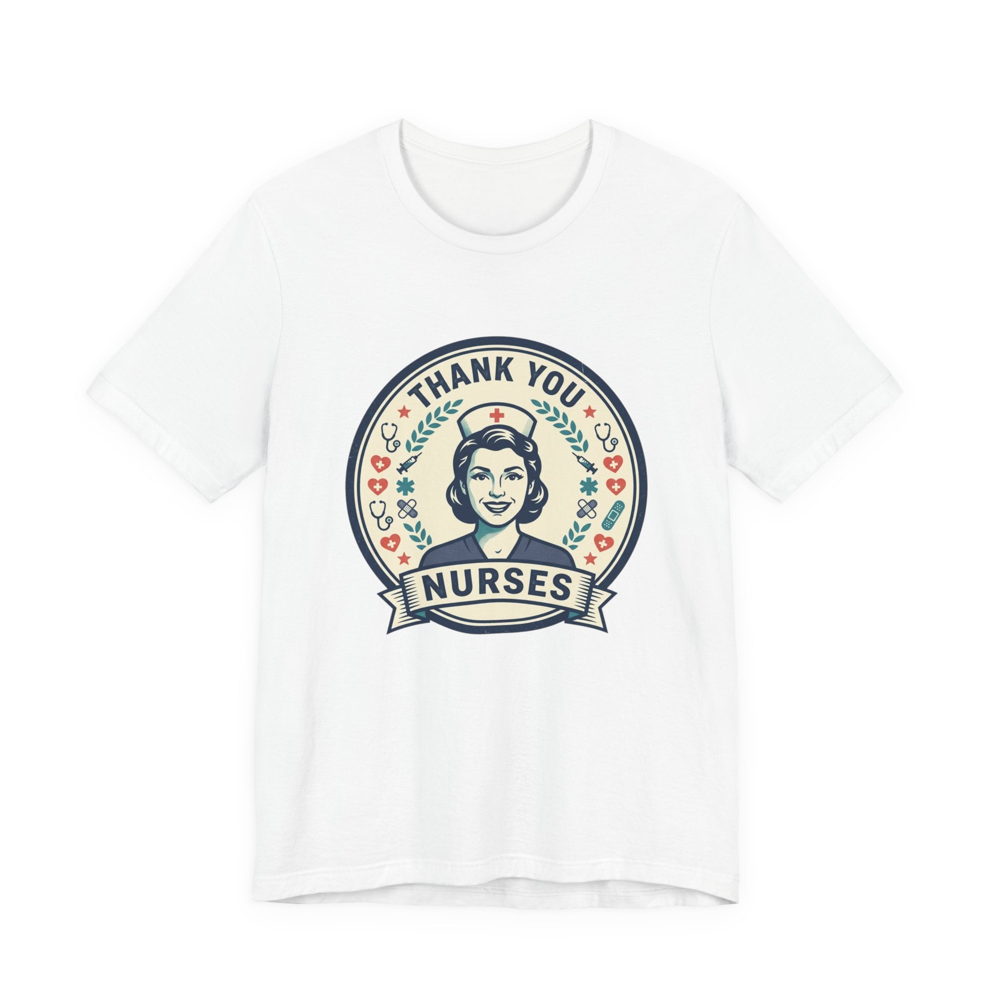 Thank You Nurses Graphic Tee — Retro Nurse Appreciation T‑Shirt