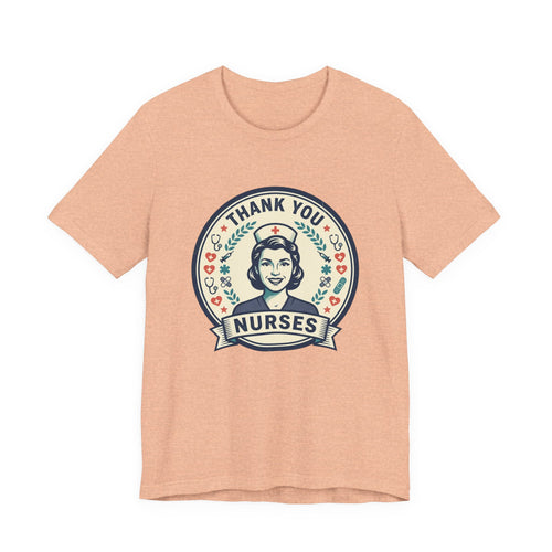Thank You Nurses Graphic Tee — Retro Nurse Appreciation T‑Shirt