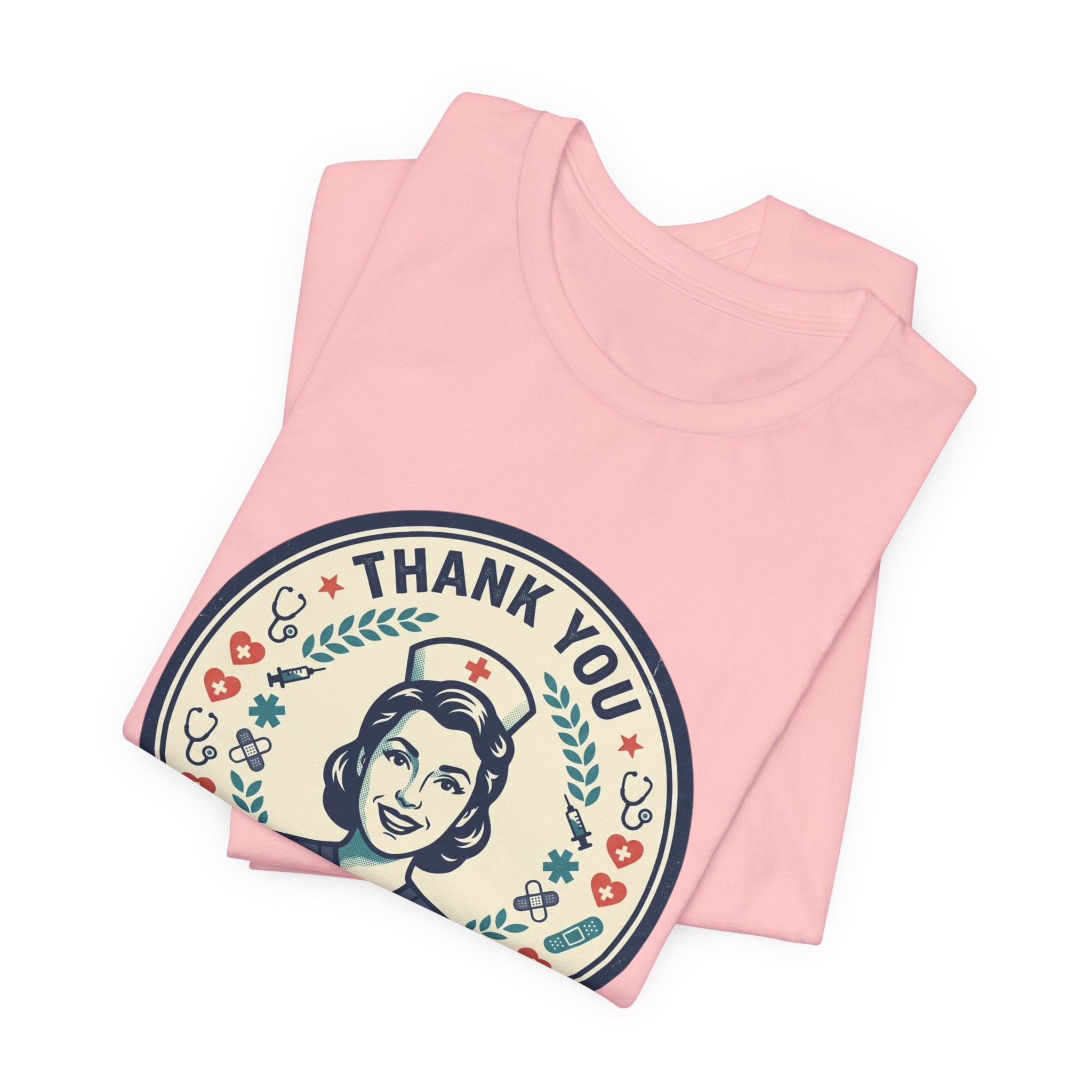 Thank You Nurses Graphic Tee — Retro Nurse Appreciation T‑Shirt
